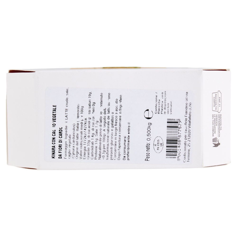 Le Fattorie Fiandino Kinara Formaggio a Lunga Stagionatura 0,500 kg